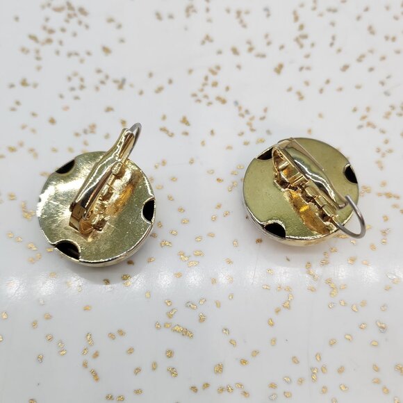 BFD-80's Metal and Enamel Bauble Earring Set - Picture 7 of 9